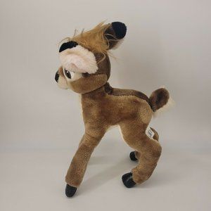 Vintage Standing Bambi Posable Stuffed Plush 18" Disneyland Walt Disney World